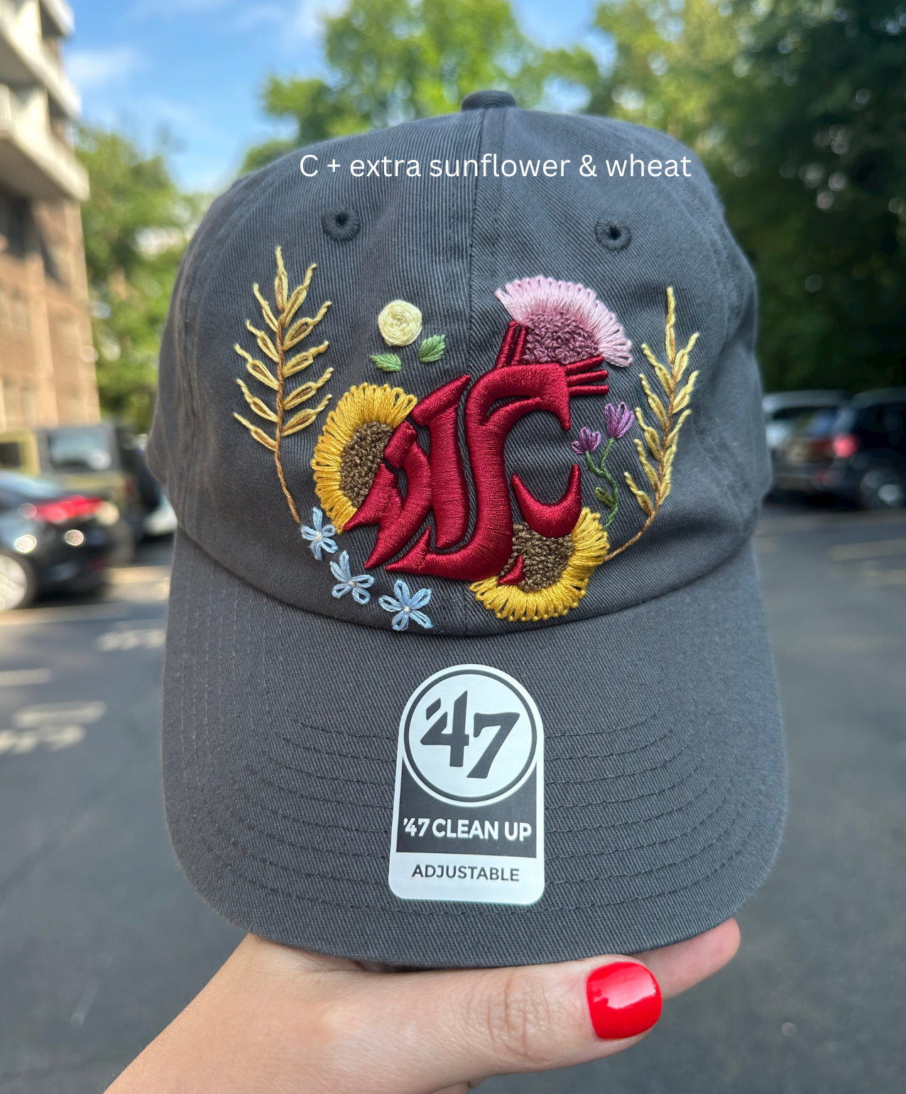 Pick Your Design Hand Embroidered Relaxed Dad Cap