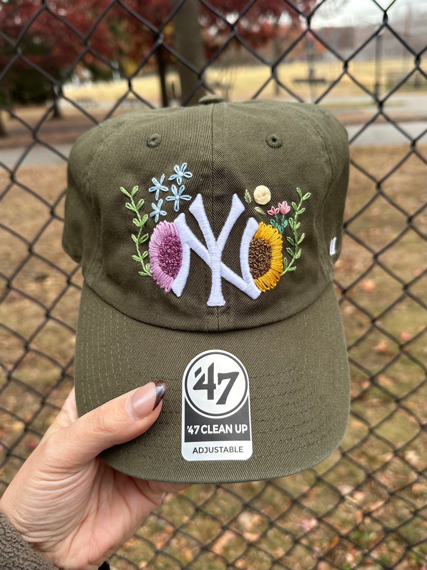 Pick Your Design Hand Embroidered Relaxed Dad Cap