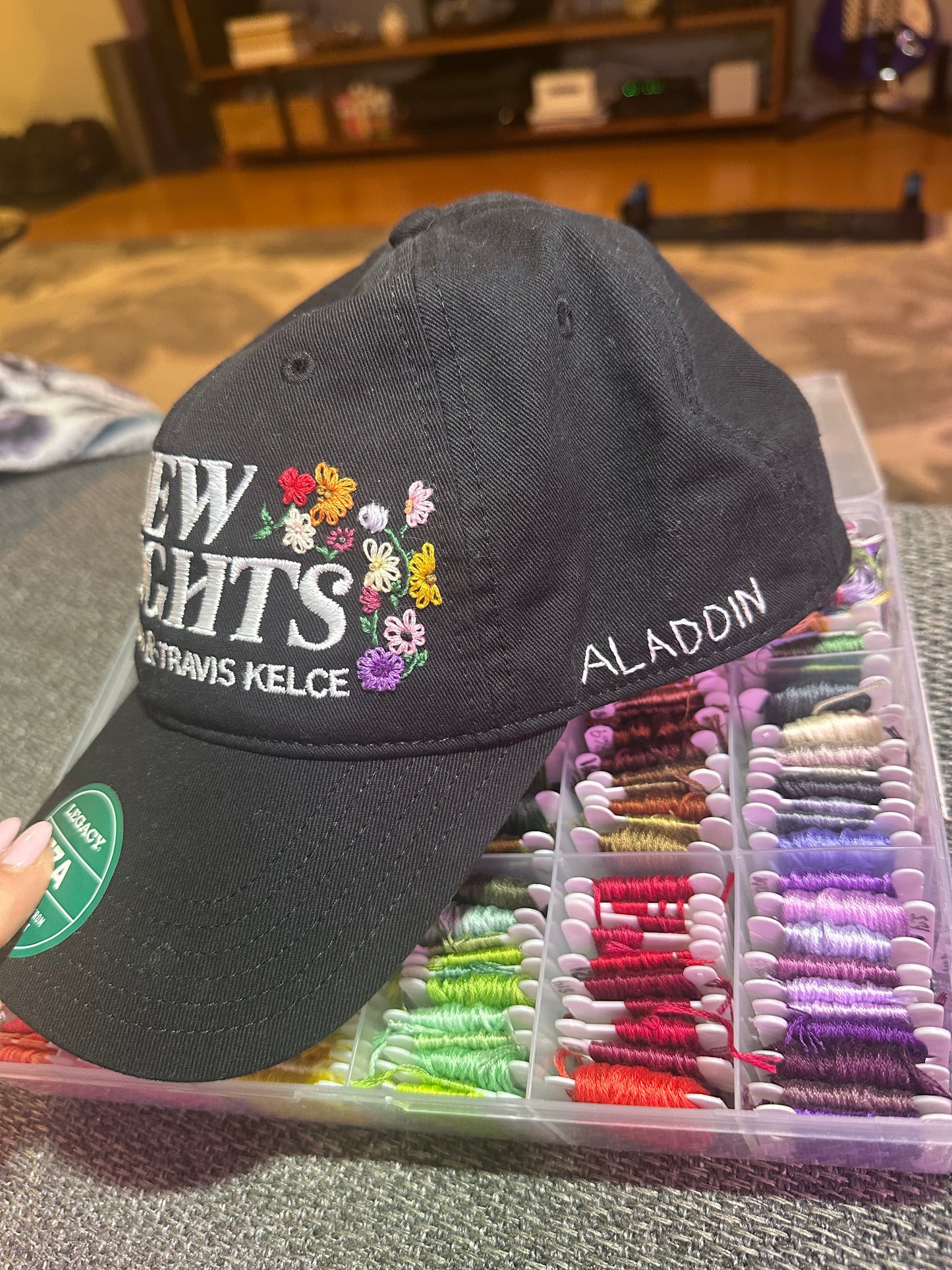 WE ORDER Acoustic Set Piano Inspired Hand Embroidered Hat